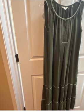 Max Studio Olive Green Maxi Dress